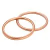 Milwaukee Twins Round Copper Exhaust Port Gaskets