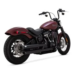 Vance & Hines PCX 3" Round Twin Slash Slip-On Mufflers Black