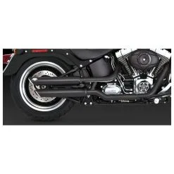 Vance & Hines PCX 3" Round Twin Slash Slip-On Mufflers Black