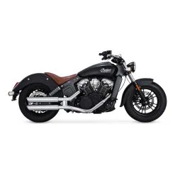 Vance & Hines PCX 3" Round Twin Slash Slip-On Mufflers Chrome