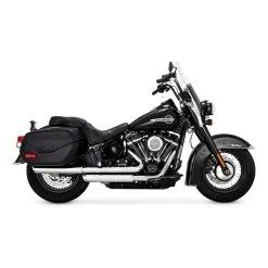 Vance & Hines PCX 3" Round Twin Slash Slip-On Mufflers Chrome