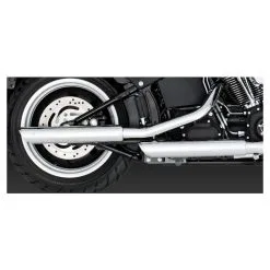 Vance & Hines PCX 3" Round Twin Slash Slip-On Mufflers Chrome