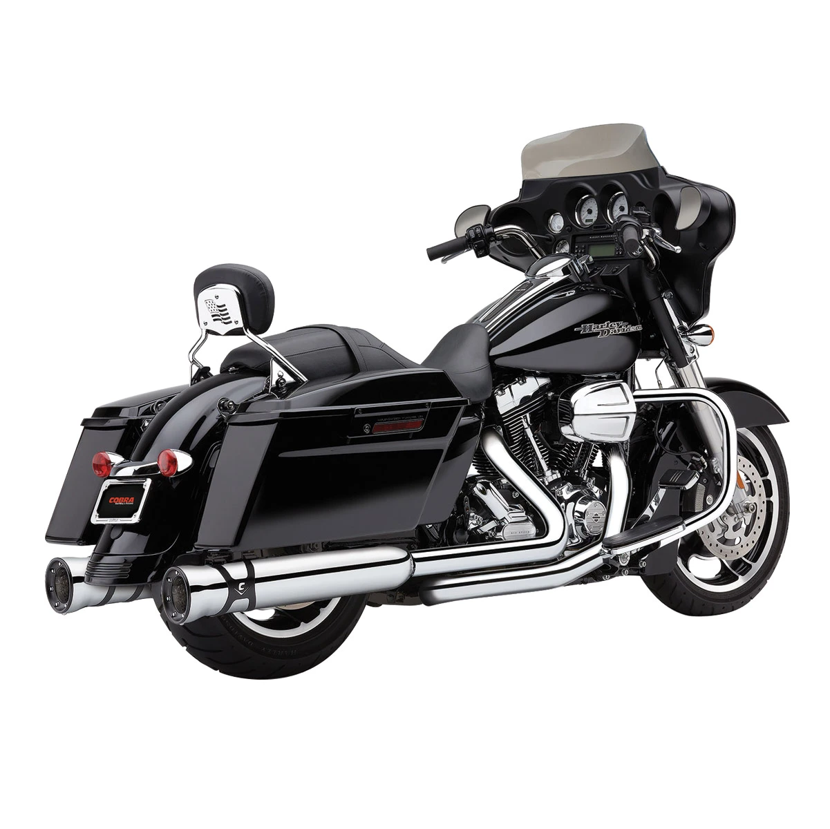 Cobra 4" Race-Pro Slip-On Chrome Mufflers