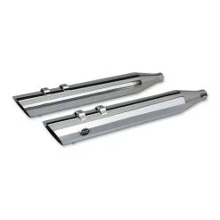 S&S Cycle 4" Slash Down Chrome Slip-On Mufflers