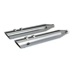 S&S Cycle 4" Slash Down Chrome Slip-On Mufflers
