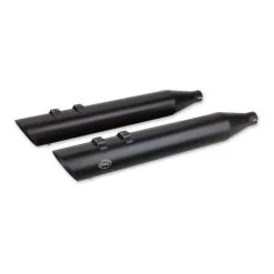 S&S Cycle 4" Slash Down Black Slip-On Mufflers