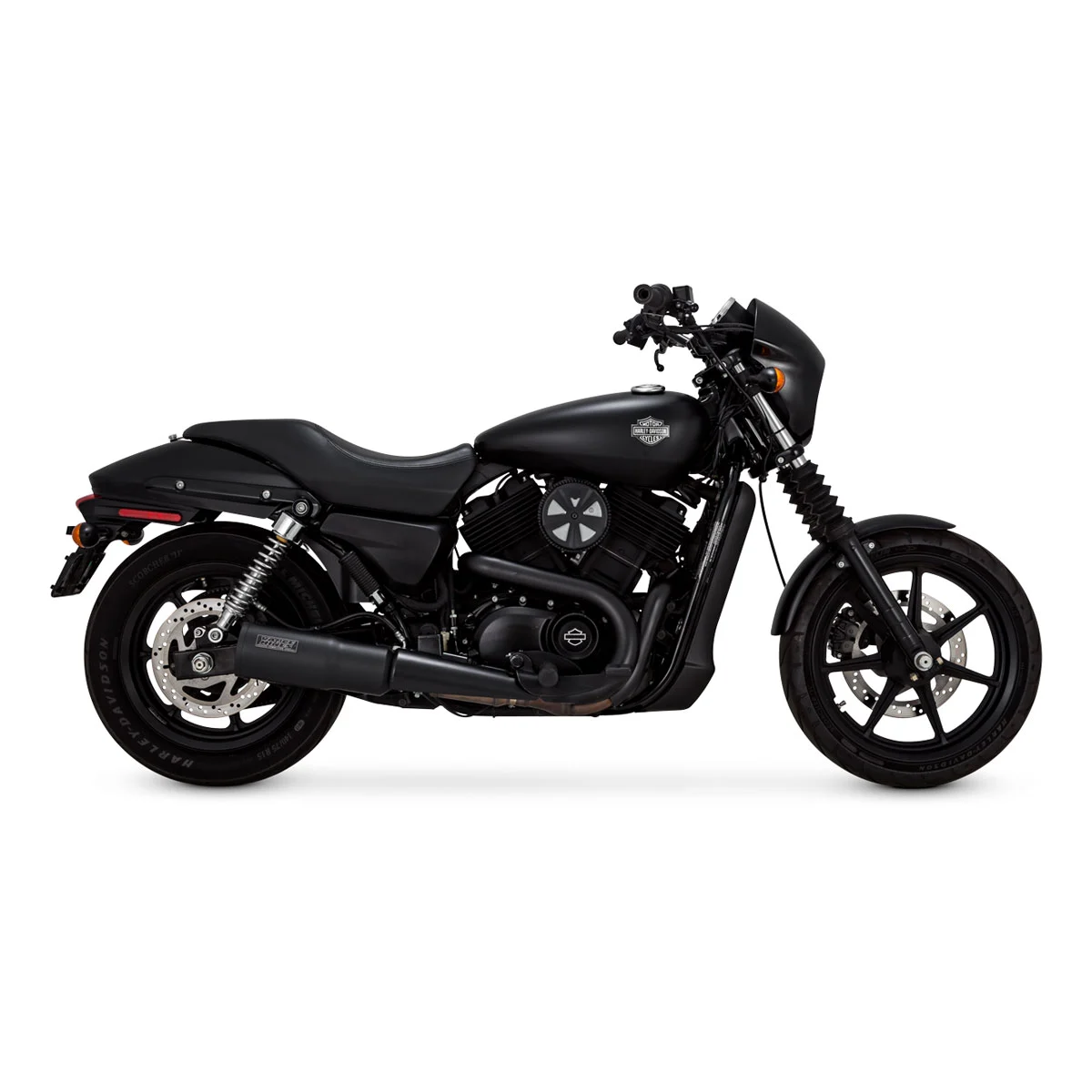 Vance & Hines 4-1/2″ Hi-Output Slip-On Muffler Black - Image 4