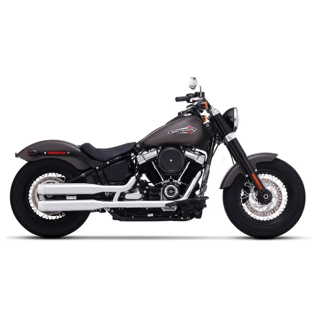 Rinehart Racing 3-1/2" Slip-On Muffler Chrome With Chrome End Cap