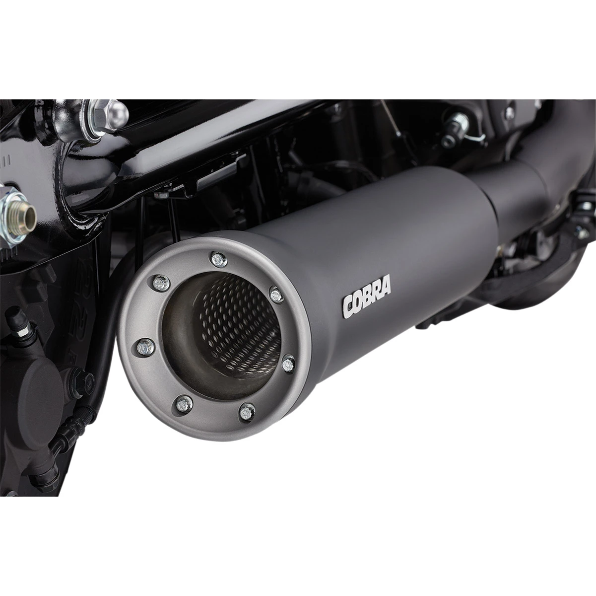 Cobra 4" Black Slip-On Muffler - Image 3