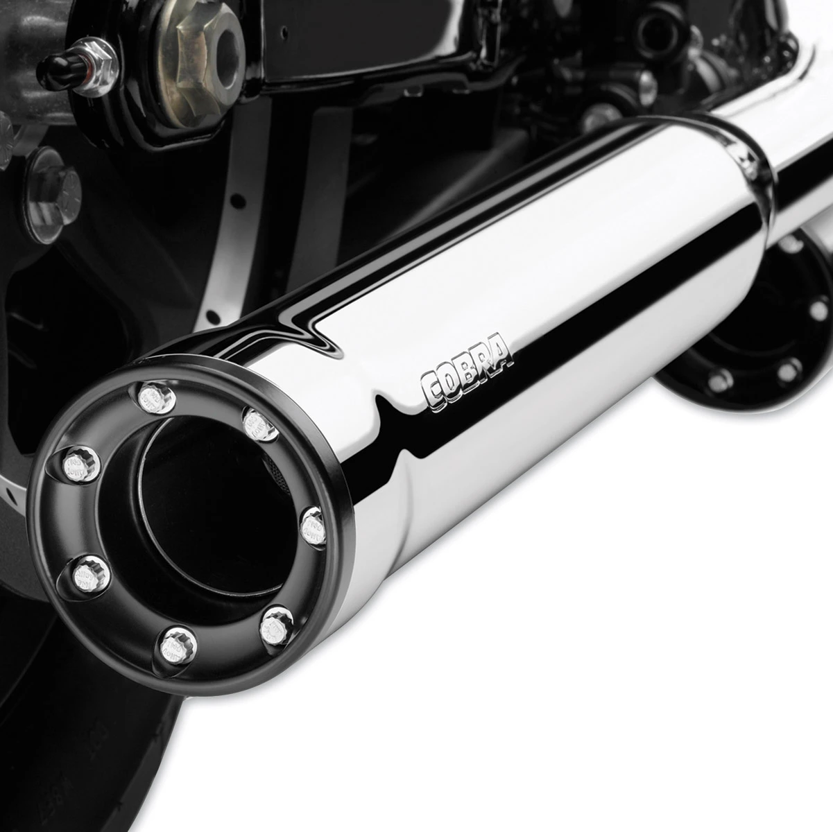 Cobra 3" RPT Slip On Mufflers Chrome