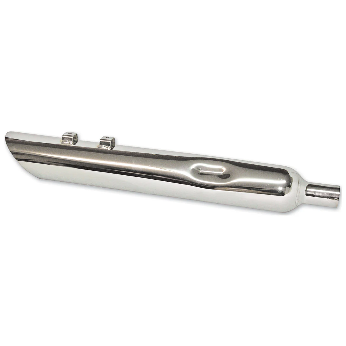 Full Boar Exhaust 4" Angle Cut Chrome Slip-On Mufflers