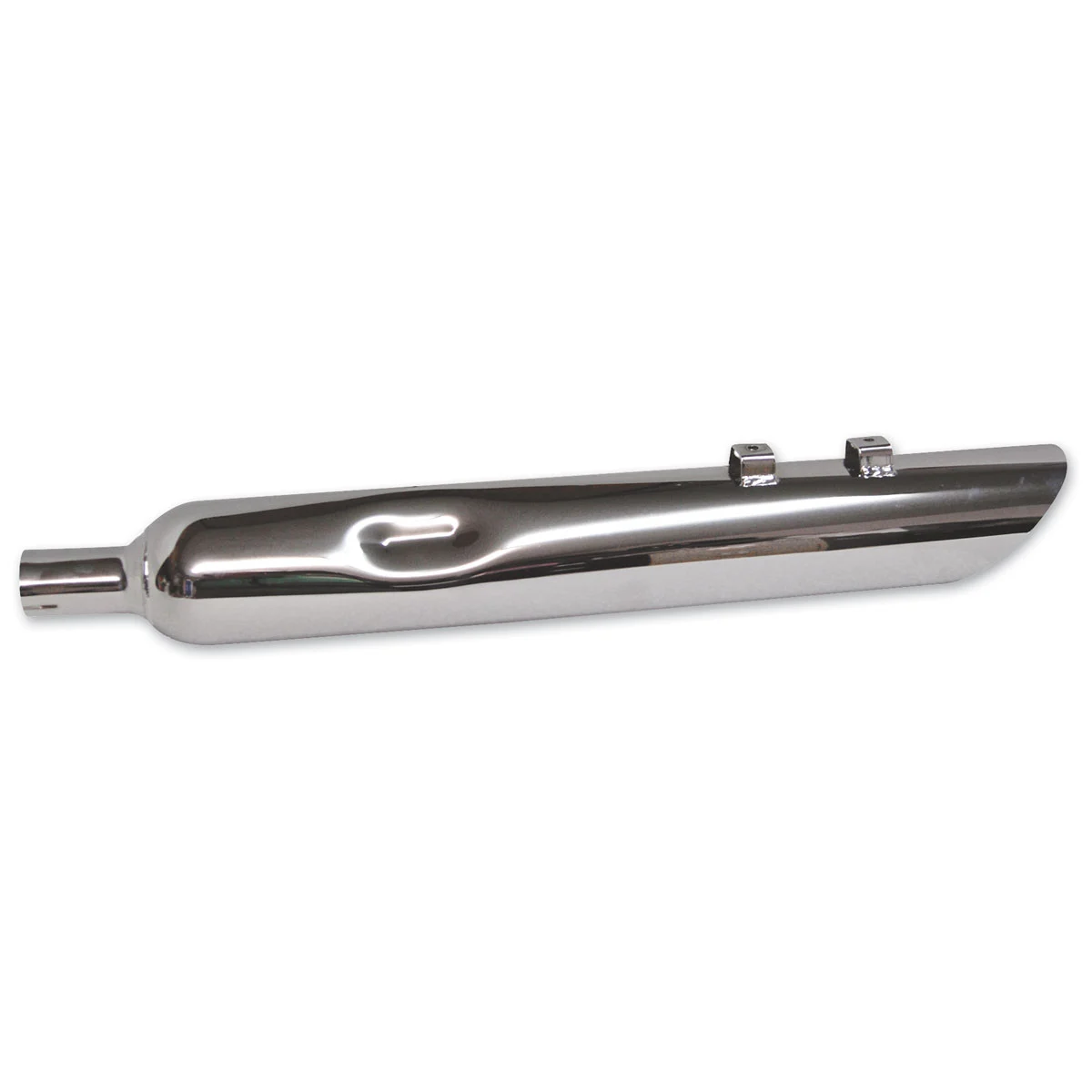 Full Boar Exhaust 4" Angle Cut Chrome Slip-On Mufflers - Image 2