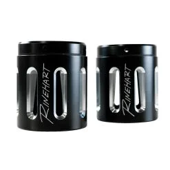 Rinehart Racing 4" Moto Series Machined End Caps Slot Style Black
