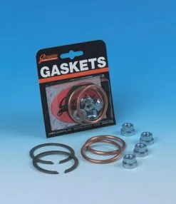 Genuine James Gaskets Genuine James Exhaust Gasket Kit With Copper Crush Rings