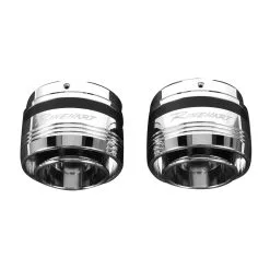 Rinehart Racing MOTOPRO45 4-1/2" Chrome Standard End Cap Pair