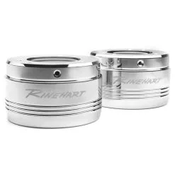 Rinehart Racing MOTOPRO45 4-1/2" Chrome Tradition End Cap Pair