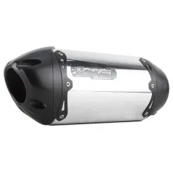 Two Brothers Racing Aluminum S1R Black Series Shorty Slip-On Exhaust