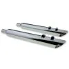 Full Boar Exhaust Angle Cut Chrome Slip-On Mufflers