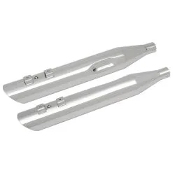 Drag Specialties Slashdown 3-1/2" Slip Ons Chrome