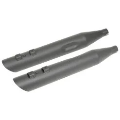 Drag Specialties Slashdown 3-1/2" Slip Ons Matte Black