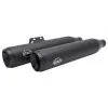 S&S Cycle Grand National Race Black Slip-On Mufflers