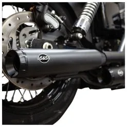 S&S Cycle Grand National 3-1/4" Black Slip-On Mufflers