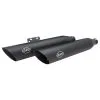 S&S Cycle Slash Cut Race Black Slip-On Mufflers