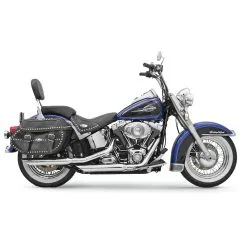 Bassani 3" Firepower Series Chrome Slash Cut Slip-on Mufflers