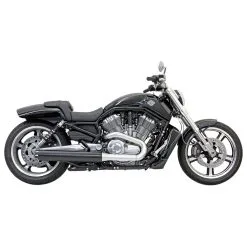 Bassani 4" Straight Cut Black Slip-On Mufflers