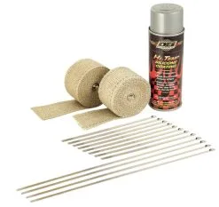 Design Engineering Inc. Motorcycle Exhaust Wrap Kit With Tan Wrap