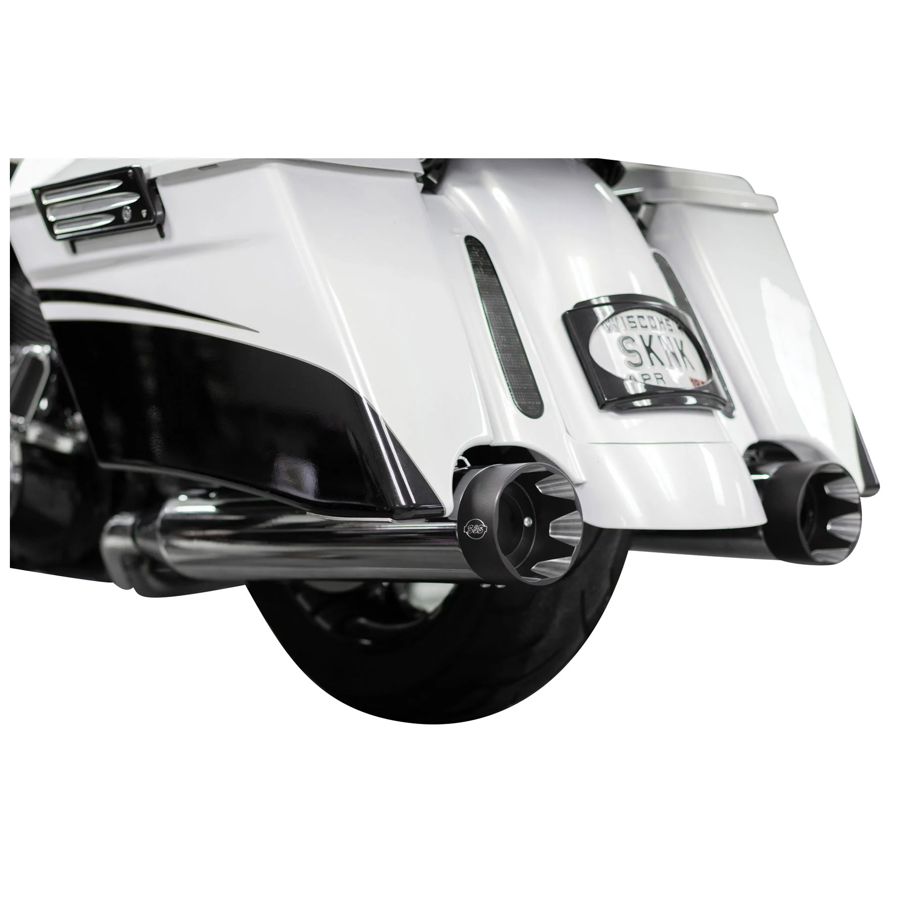 S&S Cycle Shadow Pipe Chrome For Sidewinder 2-into-1 Exhaust - Image 3