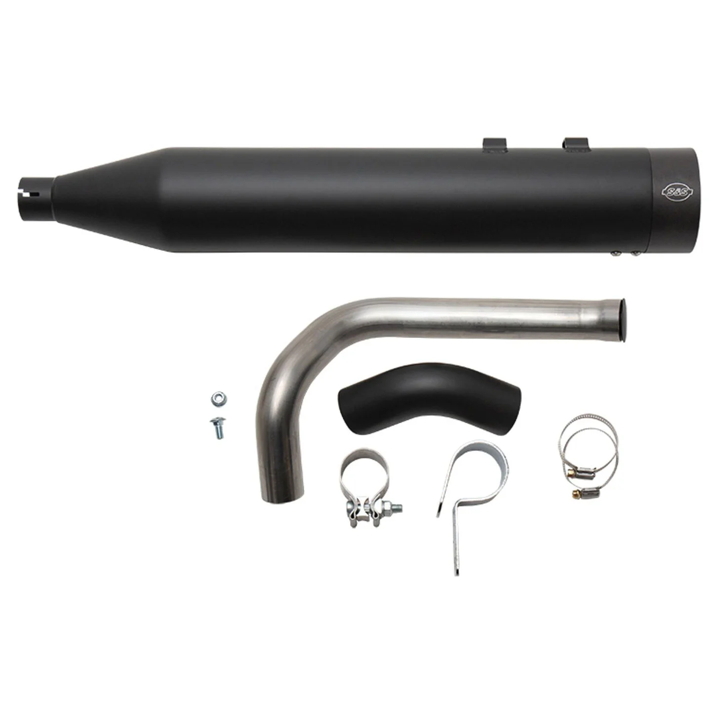 S&S Cycle Shadow Pipe Black For Sidewinder 2-into-1 Exhaust - Image 2