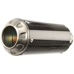 HOT BODIES Hotbodies MGP Carbon Fiber Slip-On Exhaust With Stainless End Cap
