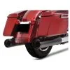 Rinehart Racing 4-1/2" DBX45 Slip-On Mufflers Black With Black End Caps
