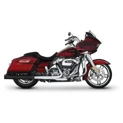 Rinehart Racing 4" DBX40 Slip-On Mufflers Black With Black End Caps