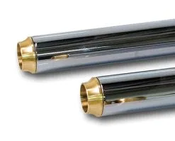 Paughco Brass Short Curve Exhaust Tips For 1-3/4″ Diameter Pipes