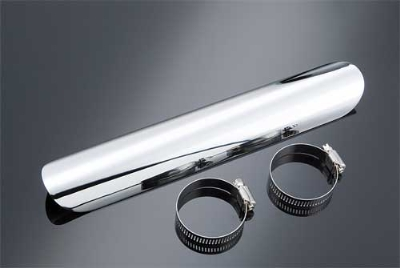J&P Cycles Chrome Heat Shield, Universal