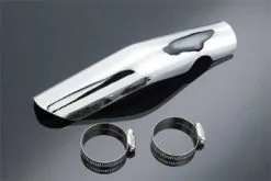 V-Twin Manufacturing Chrome Heat Shield, For Rear Pipe