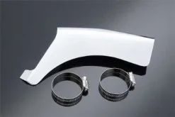 V-Twin Manufacturing Chrome Heat Shield Left Vertical