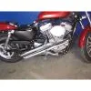V-Twin Manufacturing 2" Side Drag Pipe Viper Exhaust System