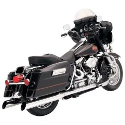 Bassani 4" Upwards Facing Slash-Cut Chrome Slip-On Mufflers