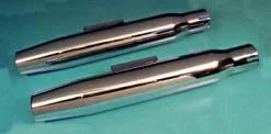 V-Twin Manufacturing Chrome Universal Slip-On Mufflers