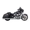 Vance & Hines Twin Slash 4" Round Slip-Ons Chrome