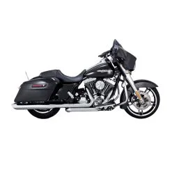 Vance & Hines Twin Slash 4" Round Slip-Ons Chrome
