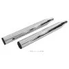 V-Twin Manufacturing Chrome Muffler Set With Black 6-Screw End Tips