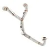 Lextek Stainless Steel Twin Underseat Downpipe