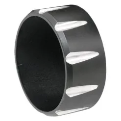 Bassani 3" Firepower Series Slip-On Black Fluted End Cap