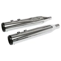 S&S Cycle 4.5" GNX Chrome Slip-On Mufflers