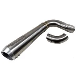 Bassani 4" Short Megaphone Muffler High Mount Without Cat