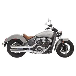 Bassani 3" Classic Chrome Slip-On Mufflers